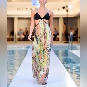 Vitamin A Valentina Maxi Dress Swim Cover Size L / 12